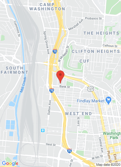 Map showing Cincinnati, United States