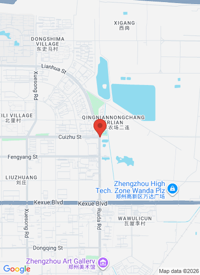 Map showing Zhengzhou Shi, China