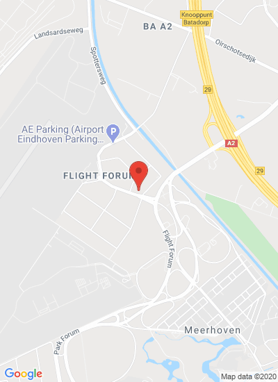 Map showing Eindhoven, Netherlands