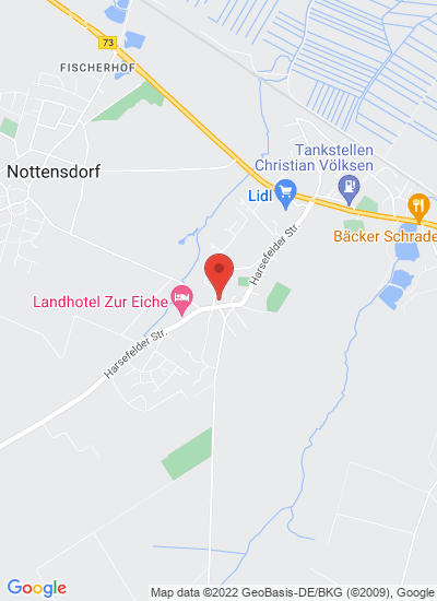 Map showing Buxtehude-Hedendorf, Germany