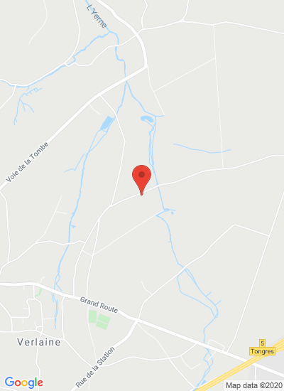 Map showing Verlaine, Belgium