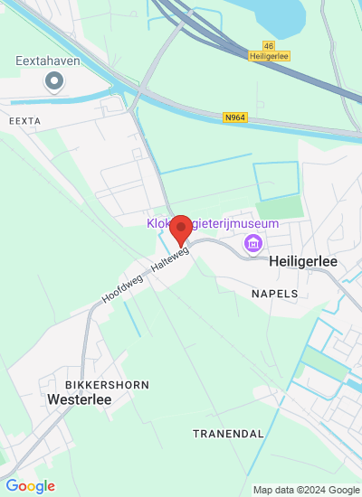 Map showing Heiligerlee, Netherlands