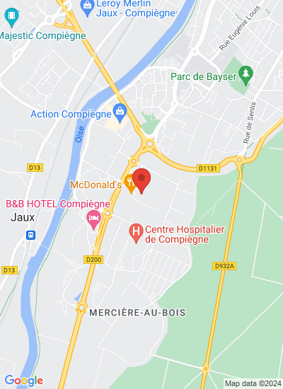Map showing ZAC MERCIERES, France