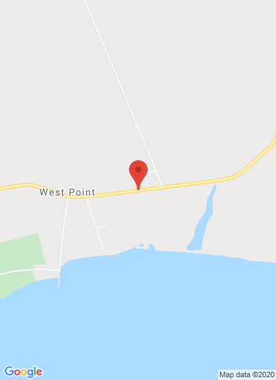 Map showing West Point, Canada