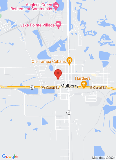 Map showing Mulberry, United States