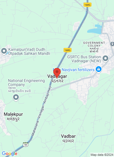 Map showing Mehsana, India