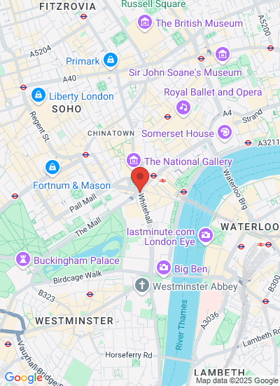 Map showing London, United Kingdom