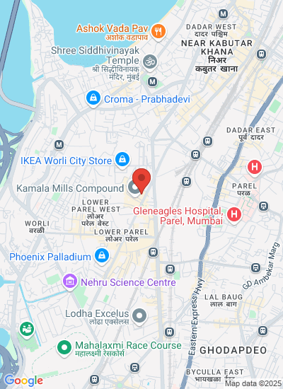 Map showing Mumbai, India