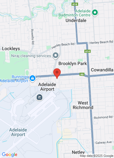 Map showing Adelaide, Australia