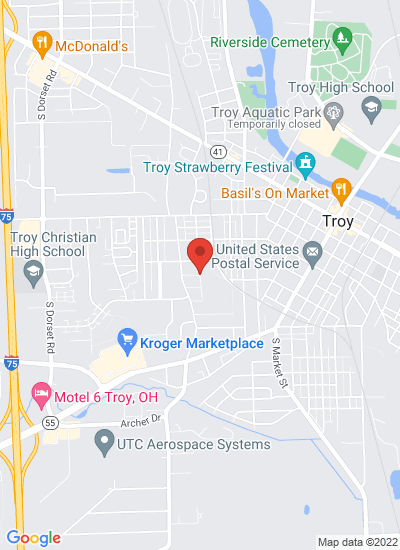 Map showing Troy, United States