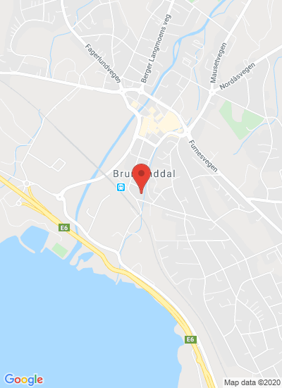 Map showing Brumunddal, Norway
