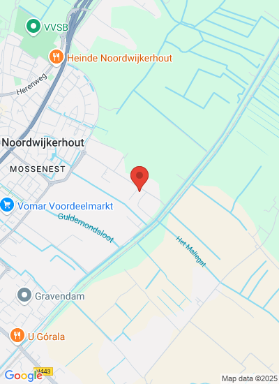 Map showing Noordwijkerhout, Netherlands