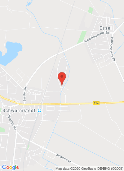 Map showing Schwarmstedt, Germany