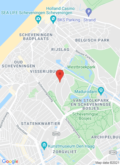 Map showing The Hague, Netherlands