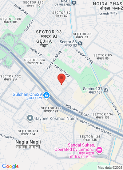 Map showing District Gautam Buddha Nagar, India