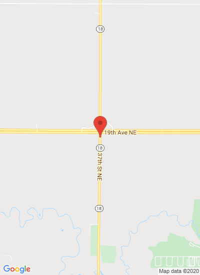 Map showing Larimore, United States