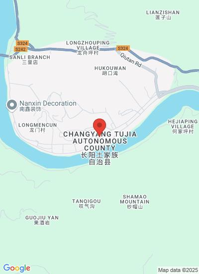 Map showing Yichang Shi, China