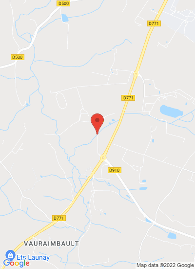 Map showing Laval, France