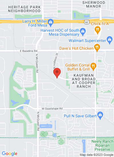 Map showing gilbert, United States