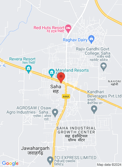Map showing Ambala, India