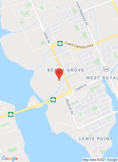 Map showing Charlottetown, Canada