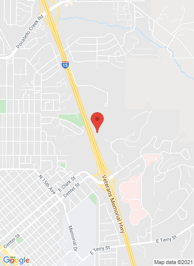 Map showing Pocatello, United States