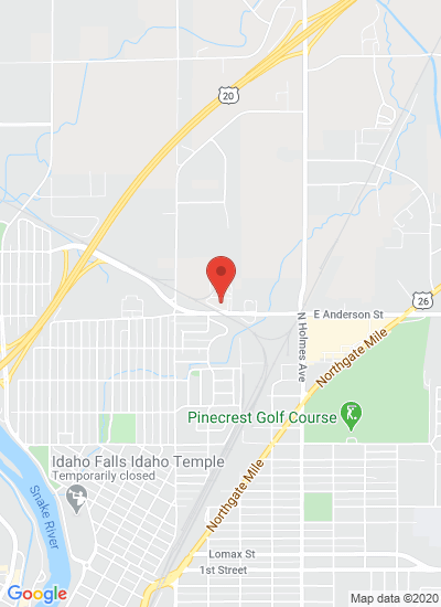 Map showing Idaho Falls, United States