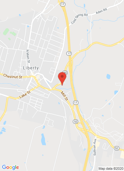 Map showing Liberty, United States