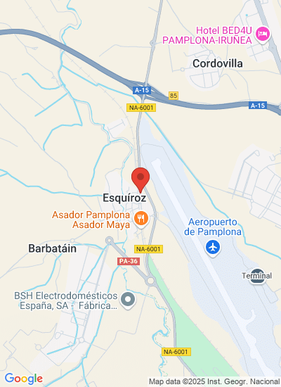 Map showing Cordovilla, Spain