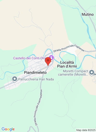 Map showing Lunano, Italy