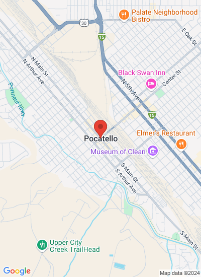 Map showing Pocatello, United States