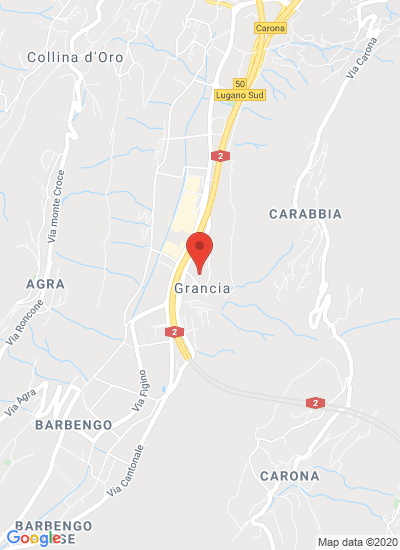 Map showing Grancia-Lugano, Switzerland