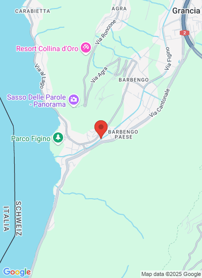 Map showing Lugano, Switzerland