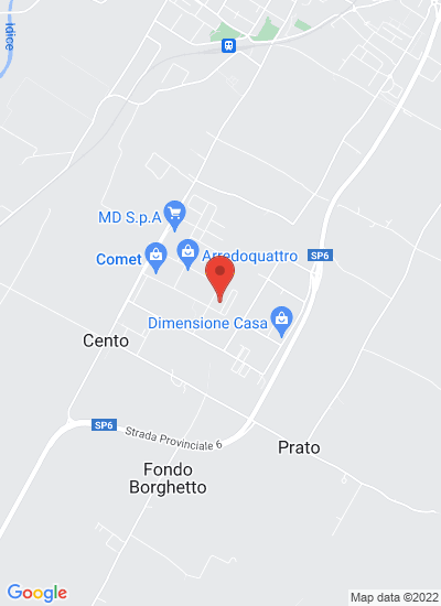 Map showing Budrio, Italy