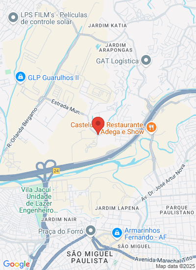 Map showing São Paulo, Brazil