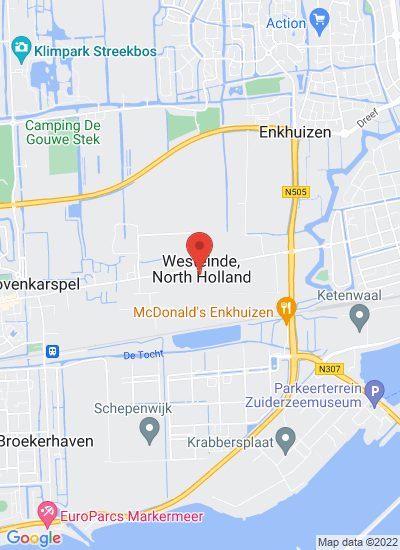 Map showing Enkhuizen, Netherlands