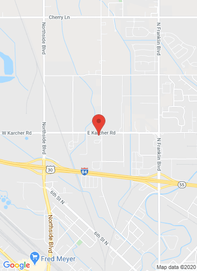 Map showing Nampa, United States