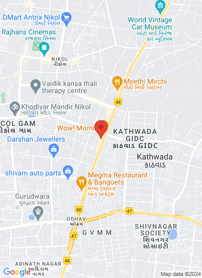 Map showing Ahmedabad, India