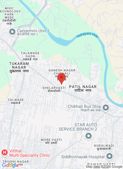 Map showing Pune, India