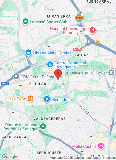 Map showing Madrid, Spain