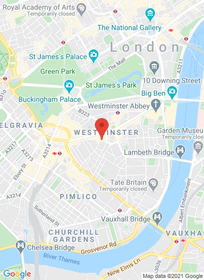 Map showing London, United Kingdom