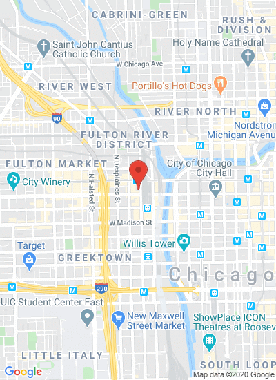 Map showing Chicago, United States