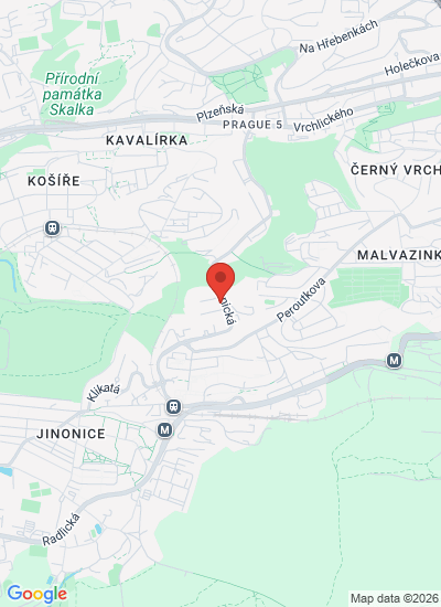 Map showing PRAGUE, Czechia