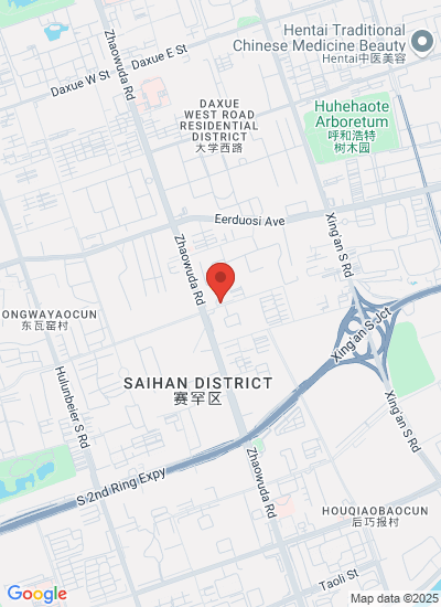 Map showing Hohhot Shi, China