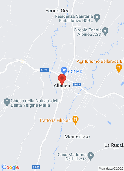 Map showing Albinea, Italy