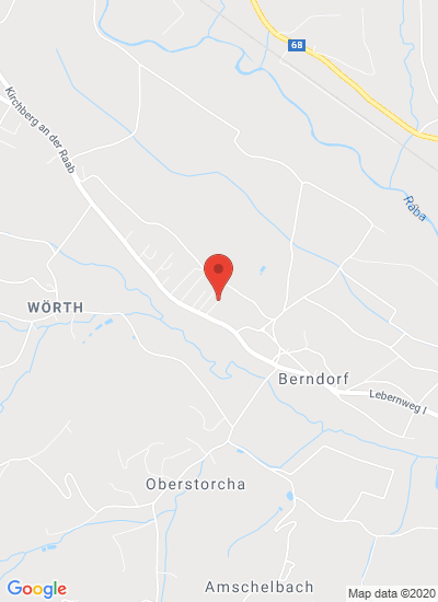 Map showing Kirchberg an der Raab, Austria