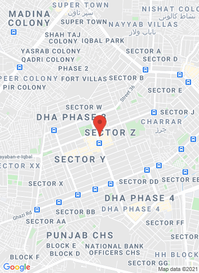 Map showing Lahore, Pakistan
