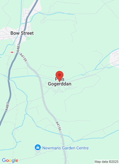 Map showing Ceredigion, United Kingdom