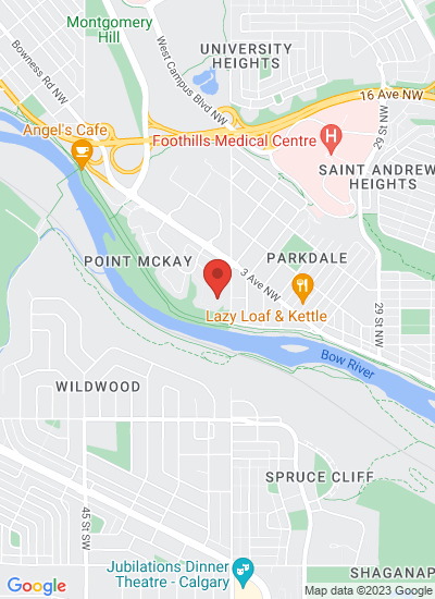 Map showing Calgary, Canada