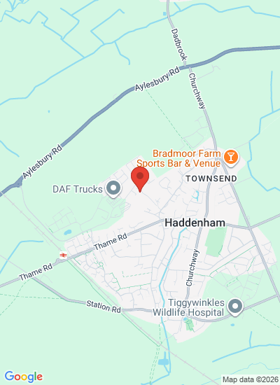 Map showing Buckinghamshire, United Kingdom